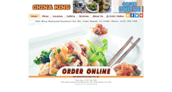 Desktop Screenshot of chinakingcedarrapids.com